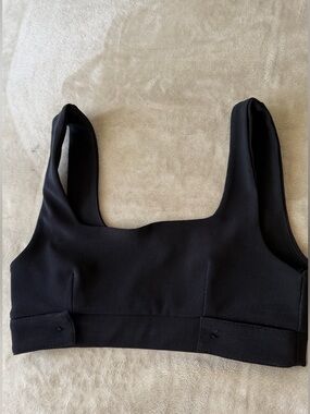 Zara Black Scoop-Neck Sports Bralette